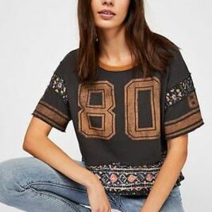 Free People | Nicky Tee Floral Jersey Sporty Boho